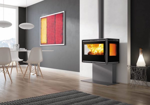 ⁦קמין עץ בנוי דגם RA-85 TRIPLE WALL⁩ – תמונה ⁦2⁩